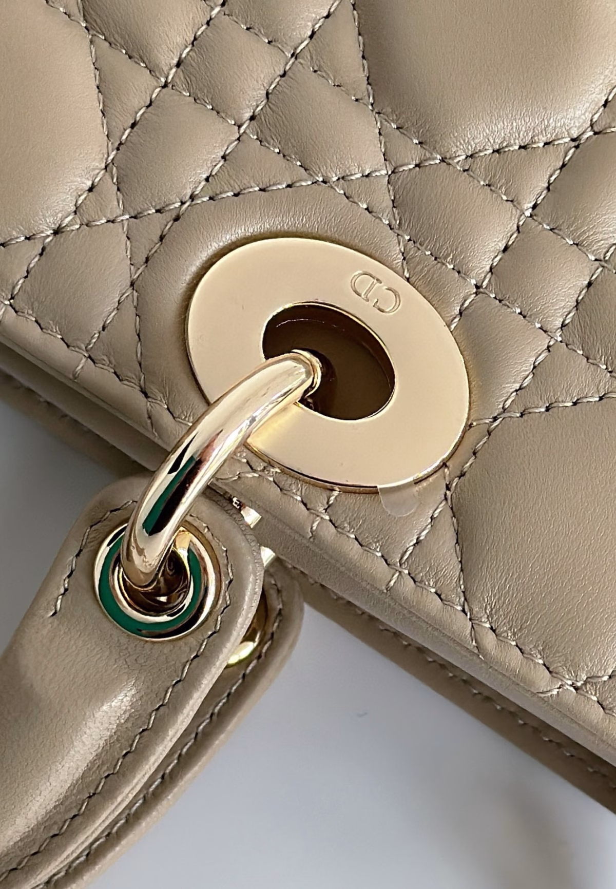 Dior Lady D-Joy Medium Bag In Sand Cannage Lambskin - Image 5