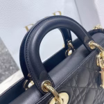 Dior Lady D-Joy Bag In Black Cannage Lambskin - Image 2