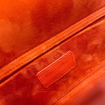 Dior Lady D-Joy Bag In Orange Cannage Lambskin - Image 4