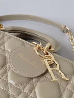 Dior Lady D-Joy Medium Bag In Sand Cannage Lambskin - Image 5