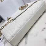 Dior Lady D-Joy Bag In White Cannage Lambskin - Image 6