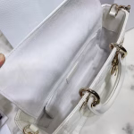 Dior Lady D-Joy Bag In White Cannage Lambskin - Image 8