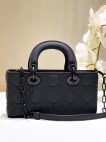 Dior Lady D-Joy Medium Bag in Black Ultramatte Calfskin - Image 7