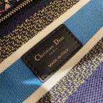 Dior Medium Lady D-Lite Bag In Blue D-Constellation Embroidery - Image 4