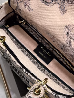 Dior Medium Lady D-Lite Bag In Powder Jardin Botanique Embroidery - Image 5
