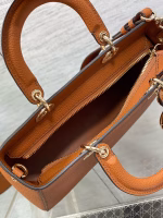 Dior Medium Lady D-Sire My ABCDior Bag in Brown Bull Leather - Image 8