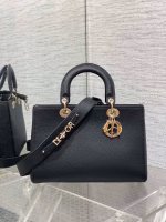 Dior Medium Lady D-Sire My ABCDior Bag in Black Bull Leather - Image 3