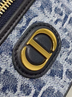 Dior 30 Montaigne Mini Vanity Case in Blue Denim Oblique Jacquard - Image 7