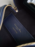 Dior 30 Montaigne Mini Vanity Case in Blue Oblique Jacquard - Image 4