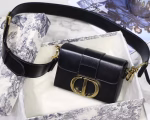 Dior 30 Montaigne Box Bag In Black Lambskin - Image 8