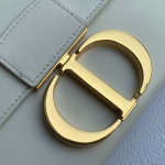 Dior 30 Montaigne Box Bag In White Box Calfskin - Image 9
