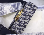 Dior 30 Montaigne Box Bag In Blue Oblique Canvas - Image 7
