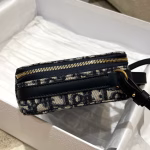 Dior 30 Montaigne Box Bag In Blue Dior Oblique Jacquard - Image 8