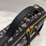 Dior 30 Montaigne Box Bag In Blue Dior Oblique Jacquard - Image 10