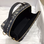Dior 30 Montaigne Box Bag In Blue Dior Oblique Jacquard - Image 7