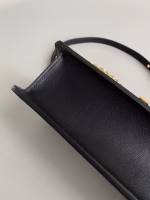 Dior 30 Montaigne East-West Bag with Chain in Black Calfskin - Image 10