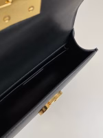 Dior 30 Montaigne East-West Bag with Chain in Black Calfskin - Image 3