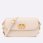 Dior 30 Montaigne Avenue Bag In White Box Calfskin