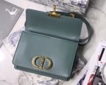 Dior 30 Montaigne Shoulder Bag In Storm Blue Calfskin - Image 2