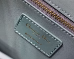 Dior 30 Montaigne Shoulder Bag In Storm Blue Calfskin - Image 5