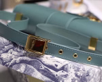 Dior 30 Montaigne Shoulder Bag In Storm Blue Calfskin - Image 7
