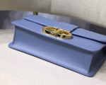 Dior 30 Montaigne Bag In Denim Blue Grained Calfskin - Image 5