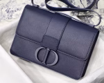 Dior 30 Montaigne Bag In Indigo Blue Matte Grained Calfskin - Image 2