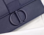 Dior 30 Montaigne Bag In Indigo Blue Matte Grained Calfskin - Image 5