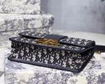 Dior 30 Montaigne Bag In Blue Oblique Jacquard Canvas - Image 2