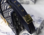 Dior 30 Montaigne Bag In Blue Oblique Jacquard Canvas - Image 6