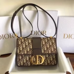 Dior 30 Montaigne Bag In Brown Oblique Jacquard Canvas - Image 6