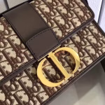 Dior 30 Montaigne Bag In Brown Oblique Jacquard Canvas - Image 4