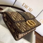 Dior 30 Montaigne Bag In Brown Oblique Jacquard Canvas - Image 3
