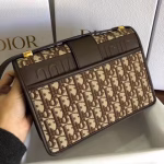 Dior 30 Montaigne Bag In Brown Oblique Jacquard Canvas - Image 2