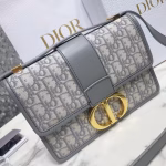 Dior 30 Montaigne Bag In Grey Oblique Jacquard Canvas - Image 2