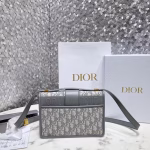 Dior 30 Montaigne Bag In Grey Oblique Jacquard Canvas - Image 4