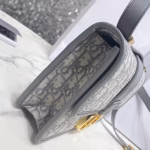 Dior 30 Montaigne Bag In Grey Oblique Jacquard Canvas - Image 6