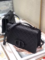 Dior 30 Montaigne Chain Bag In Black Braided Lambskin - Image 5