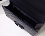 Dior 30 Montaigne Chain Bag In Black Braided Lambskin - Image 8