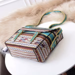 Dior Diorcamp Messenger Bag In Turquoise Embroidered Canvas - Image 3
