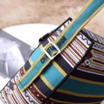 Dior Diorcamp Messenger Bag In Turquoise Embroidered Canvas - Image 6