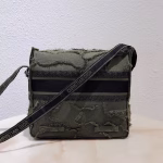 Dior Diorcamp Messenger Bag In Green Camouflage Canvas - Image 6