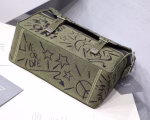 Dior Diorcamp Messenger Bag In Green Embroidered Canvas - Image 7