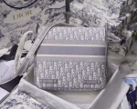 Dior Diorcamp Messenger Bag In Grey Oblique Canvas - Image 4