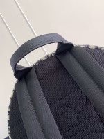 Dior 8 Backpack in Beige and Black Dior Oblique Jacquard - Image 3