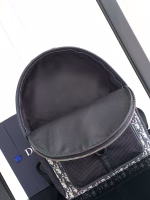 Dior 8 Backpack in Beige and Black Dior Oblique Jacquard - Image 4
