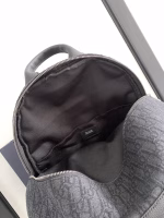Dior 8 Backpack in Black Dior Oblique Jacquard - Image 5