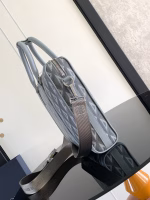 Dior Lingot Briefcase in Grey CD Diamond Canvas - Image 5