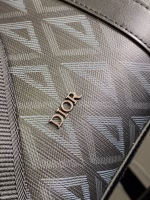 Dior Lingot Briefcase in Black CD Diamond Canvas - Image 10