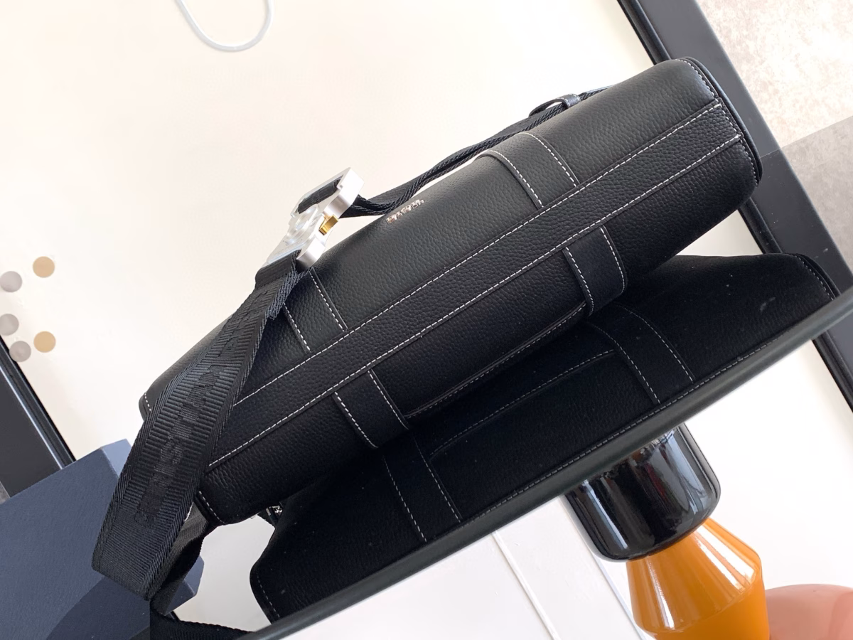 Dior Lingot Briefcase in Black Grained Calfskin - Image 5